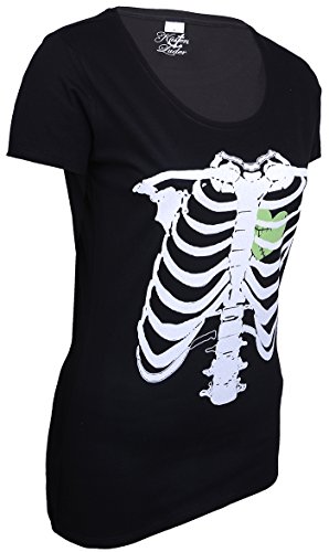 Küstenluder Punk ZOMBIE HEART Bones KNOCHEN Shirt Rockabilly - 3