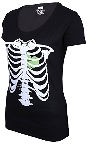 Küstenluder Punk ZOMBIE HEART Bones KNOCHEN Shirt Rockabilly - 5