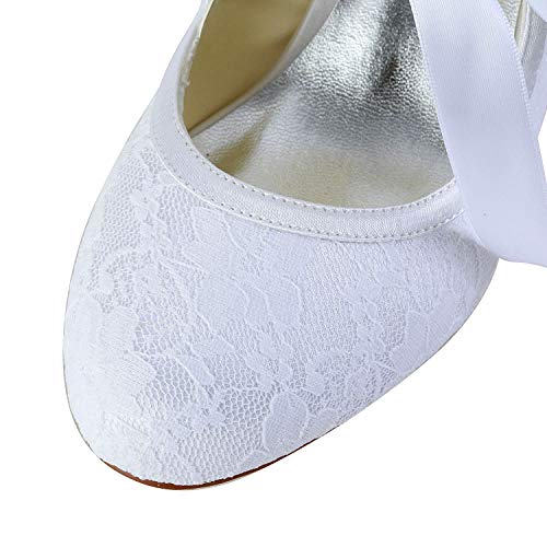 Jia Jia Wedding 14031 Hochzeitsschuhe Brautschuhe Damen Pumps weiß, EU 35 - 8