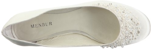 Menbur Wedding Brautschuhe Ballerinas, Ivory - 7