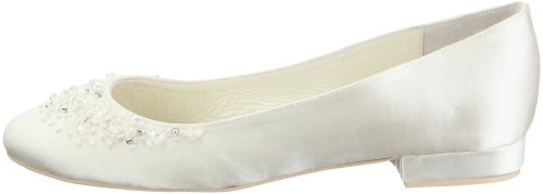 Menbur Wedding Brautschuhe Ballerinas, Ivory - 5
