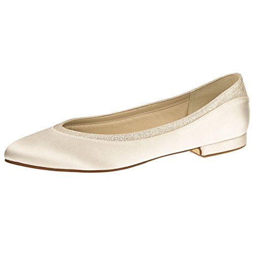 Rainbow Club Brautschuhe Ballerina, Ivory / Creme