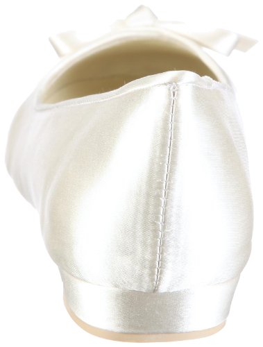 Damen Ballerinas Brautschuhe, Elfenbein / Ivory - 3
