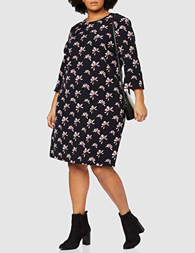 GERRY WEBER Damen Kleid Vintage Flower Mehrfarbig (Indigo/ Merlot/Elfenbein 8144), 44 - 3