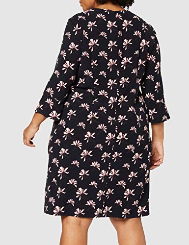 GERRY WEBER Damen Kleid Vintage Flower Mehrfarbig (Indigo/ Merlot/Elfenbein 8144), 44 - 6