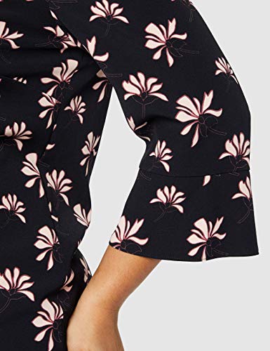 GERRY WEBER Damen Kleid Vintage Flower Mehrfarbig (Indigo/ Merlot/Elfenbein 8144), 44 - 7