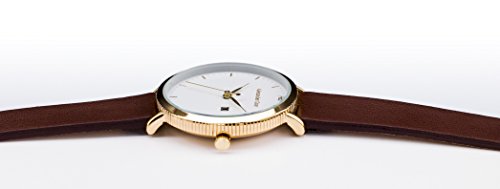 Alexander Gray Damenuhr - Vergoldete Armbanduhr Modell VENEZIA mit weichem Lederarmband und ultradünnem Gehäuse – zeitloses Design für jeden Anlass - 2
