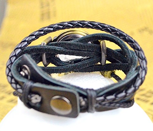Kim Johanson Damen Armbanduhr aus Leder Schwarz – Retro Herz Uhr Neu & OVP inkl. Geschenkverpackung - 5