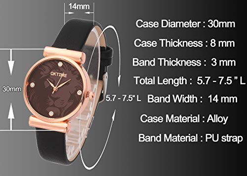JSDDE Uhren, Damenmode Pfingstrosen Blume Armbaduhr,Basel-stil Flexband Quarzuhr(Weiß) - 7