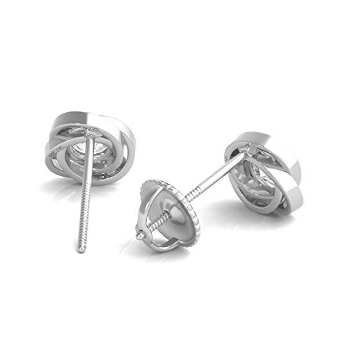 Diamond Studs Forever - Solitaire-Ohrstecker - 0,5 ct. Diamanten GH/I1 - Weißgold 14 K - 3