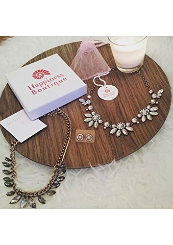 Ohrstecker Strasssteine Vintage Gold | Ohrringe Blumen Modeschmuck Frauen Mädchen nickelfrei - 6
