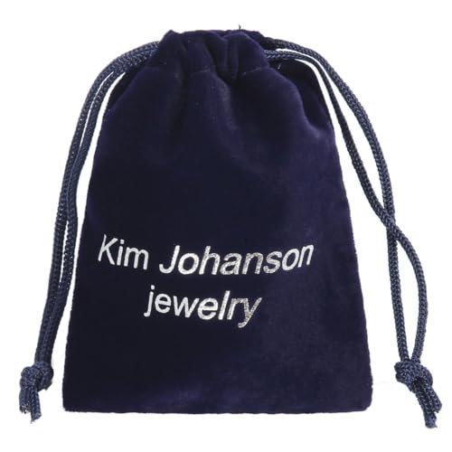 Kim Johanson Damen Ohrringe „Shamballa“ Hellblau aus 925 Sterling Silber mit Zirkonia Steinchen besetzt inkl. Schmuckbeutel - 4
