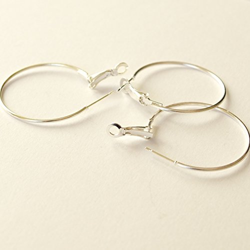 Sterling Silber 30mm Ohrringe Creolen / Bernstein Herzen - 7