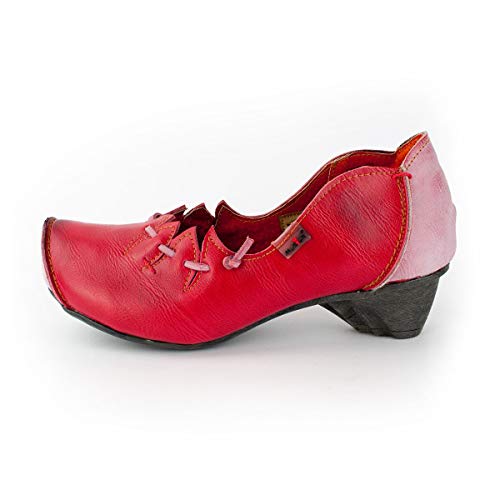 TMA Damen Pumps, Feuerrot – 38 - 2