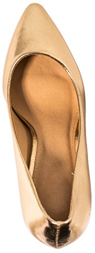 Elara Damen Pumps Spitze High Heels Stilettos Lack| chunkyrayan 1230-a-Go-37 - 5