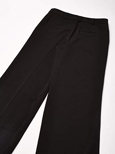 FIND Hose Damen mit Weitem Schlag und Mittelhohem Bund Schwarz (Black), 38 (Herstellergröße: Medium) - 4