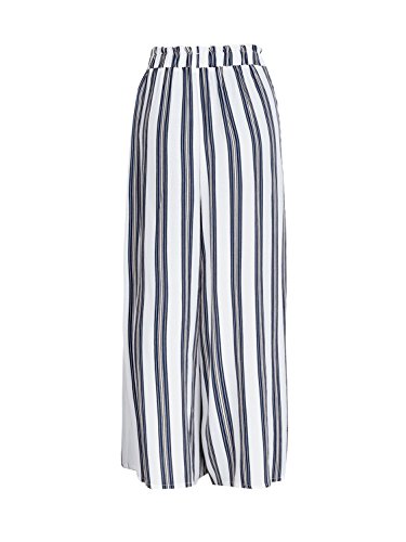 Missy Chilli Damen Hose High Waist Split Streifen Trousers Pants mit Tunnelzug - 3