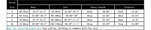 Abollria Damen Weite Hose Chiffon Paperbag Hose Casual Hosen Weite Bein Hohe Taille mit breiter Gummibund und Gürtel - 7