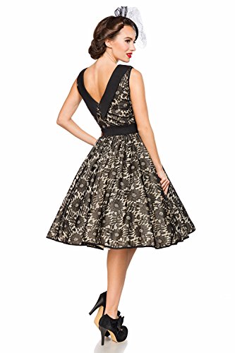 Belsira Damen Vintage-Spitzenkleid im Retro Look M - 4