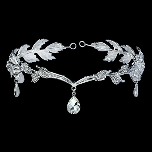 Babeyond Braut Stirnband mit Rhinestone Brautjungfer Haarband österreichisches Kristall Silber Hochzeit Accessoires für Damen - 2