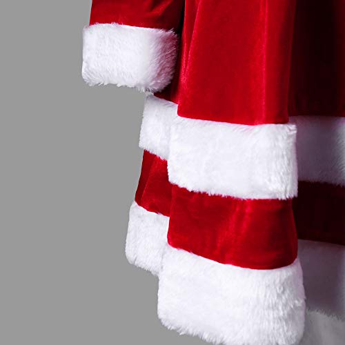 Weihnachtskleid Elegant // Plüschkante Rundhals - 3