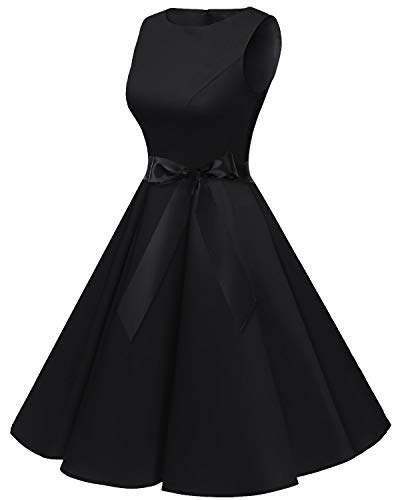 Bbonlinedress 50s Retro Schwingen Vintage Rockabilly Kleid Faltenrock - 3