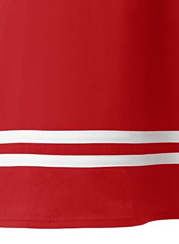 Timormode Rockabilly Kleider Neckholder 50s Vintage Kleid Retro Knielang Kleider Damenkleider Festlich Cocktailkleider 10387 Rot XS - 6