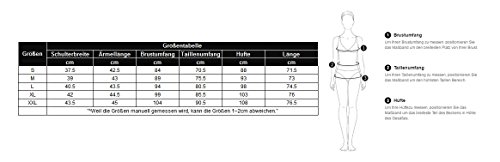Zeagoo Damen Vintage 50er Jahre Kleid Rockabilly Cocktail Abendkleid Festliches Kleid 3/4 Ärmel V Ausschnitt A Linie Dunkelgrün XXL - 7
