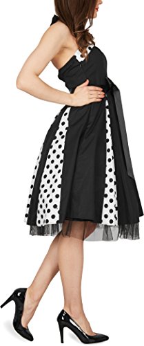 BlackButterfly 'Ivy' 50's Polka-Dots Swingkleid (Schwarze Punkte, EUR 48-3XL) - 4