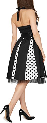 BlackButterfly 'Ivy' 50's Polka-Dots Swingkleid (Schwarze Punkte, EUR 48-3XL) - 5