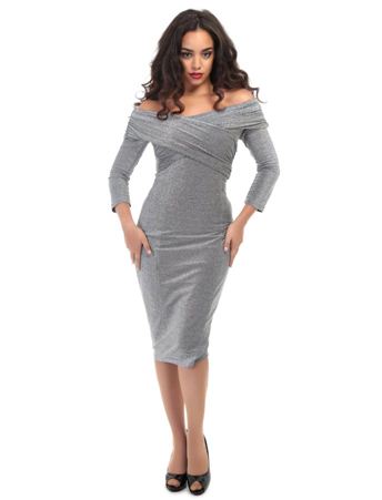 Hollie Lurex Pencil Dress