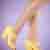 40s Shelly Pumps in Yellow