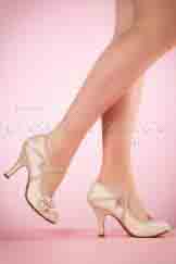 50s Yasmin Pumps in Cream