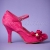 40s Silvia Pumps in Fuchsia Pink