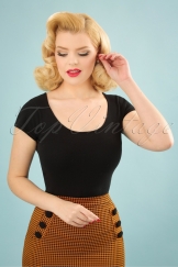 50s Celine Top in Black