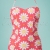 50s Crazy Daisy Halter Swimsuit in Coral Pink