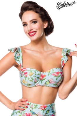 Vintage Bikinioberteil mit Flügelärmel